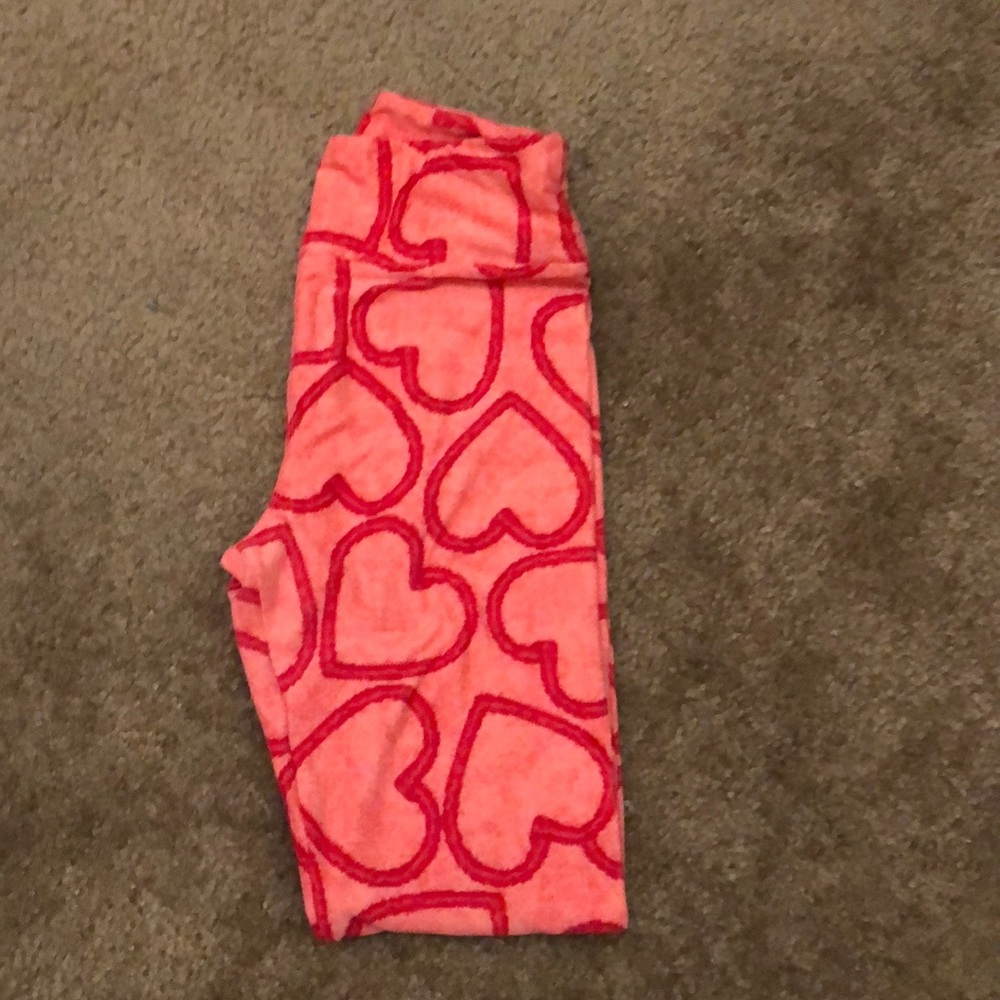 Lularoe pink ❤️ leggings size O/S